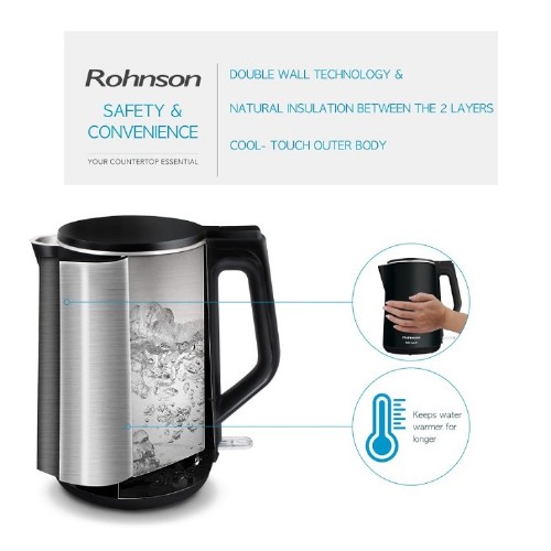 ΒΡΑΣΤΗΡΑΣ ROHNSON R-7528 ΜΑΥΡΟ 1,7L